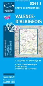 Carte IGN Top 25 n2341 ET