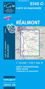 Carte IGN Top 25 n2342 OT