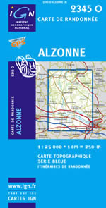 Carte IGN Top 25 n2345 OT