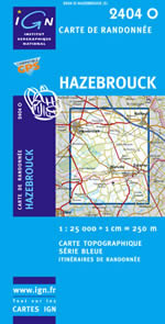Carte IGN Top 25 n2404 OT