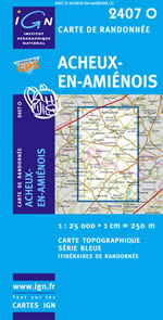 Carte IGN Top 25 n2407 OT