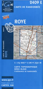 Carte IGN Top 25 n2409 ET