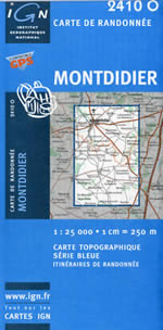 Carte IGN Top 25 n2410 OT