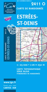 Carte IGN Top 25 n2411 OT