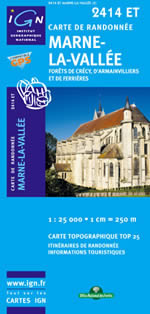 Carte IGN Top 25 n2414 ET