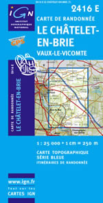 Carte IGN Top 25 n2416 ET