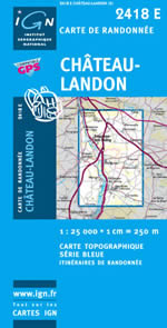 Carte IGN Top 25 n2418 ET