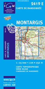 Carte IGN Top 25 n2419 ET