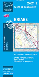 Carte IGN Top 25 n2421 ET