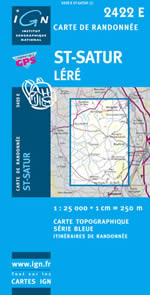Carte IGN Top 25 n2422 ET