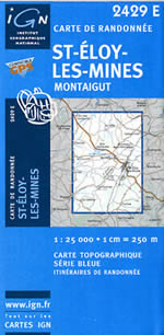 Carte IGN Top 25 n2429 ET