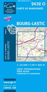 Carte IGN Top 25 n2432 OT