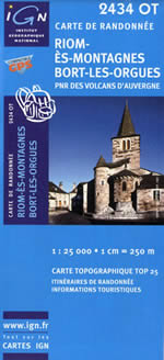 Carte IGN Top 25 n2434 OT