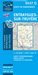 Carte IGN Top 25 n2437 OT
