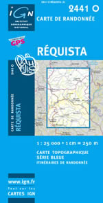 Carte IGN Top 25 n2441 OT