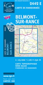 Carte IGN Top 25 n2442 ET