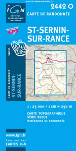 Carte IGN Top 25 n2442 OT