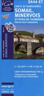 Carte IGN Top 25 n2444 ET