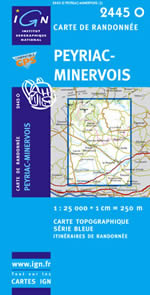 Carte IGN Top 25 n2445 OT