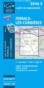 Carte IGN Top 25 n2446 ET