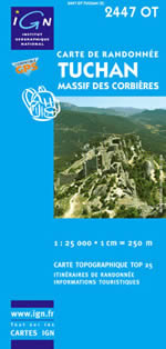 Carte IGN Top 25 n2447 OT