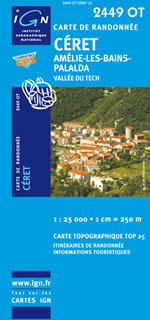 Carte IGN Top 25 n2449 OT
