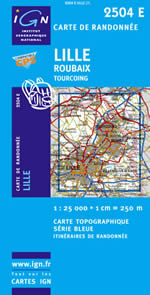 Carte IGN Top 25 n2504 ET