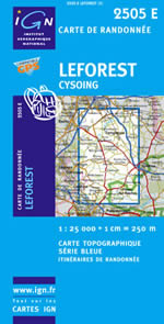 Carte IGN Top 25 n2505 ET