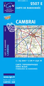 Carte IGN Top 25 n2507 ET