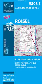Carte IGN Top 25 n2508 ET