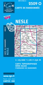 Carte IGN Top 25 n2509 OT