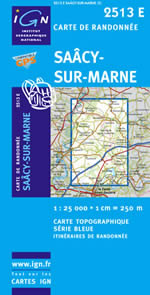 Carte IGN Top 25 n2513 ET