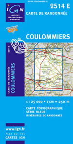Carte IGN Top 25 n2514 ET
