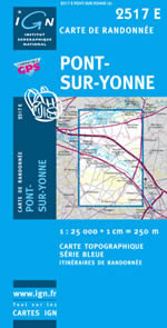 Carte IGN Top 25 n2517 ET