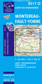 Carte IGN Top 25 n2517 OT