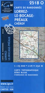 Carte IGN Top 25 n2518 OT