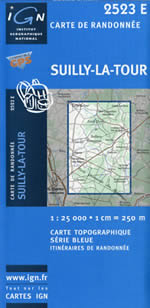 Carte IGN Top 25 n2523 ET
