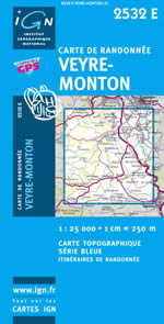 Carte IGN Top 25 n2532 ET