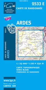 Carte IGN Top 25 n2533 ET