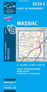 Carte IGN Top 25 n2534 ET