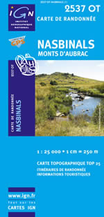 Carte IGN Top 25 n2537 OT