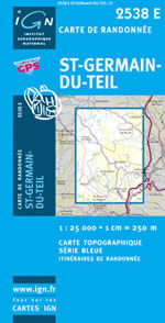 Carte IGN Top 25 n2538 ET