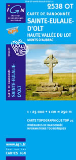 Carte IGN Top 25 n2538 OT