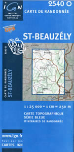 Carte IGN Top 25 n2540 OT