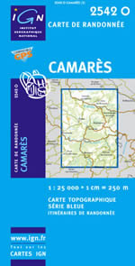 Carte IGN Top 25 n2542 OT