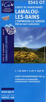 Carte IGN Top 25 n2543 OT