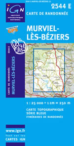 Carte IGN Top 25 n2544 ET