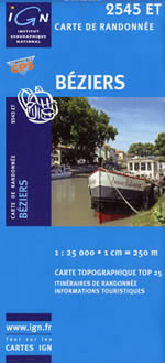 Carte IGN Top 25 n2545 ET