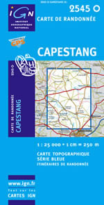 Carte IGN Top 25 n2545 OT