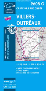 Carte IGN Top 25 n2608 OT